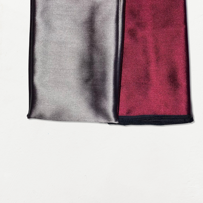 WINE RED ×SILVER